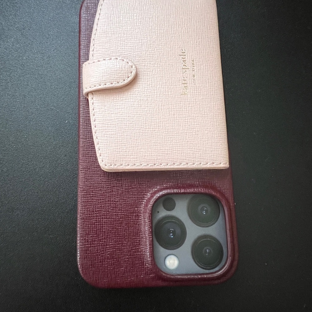 Kate Spade Pink and Brown Textured Phone Case